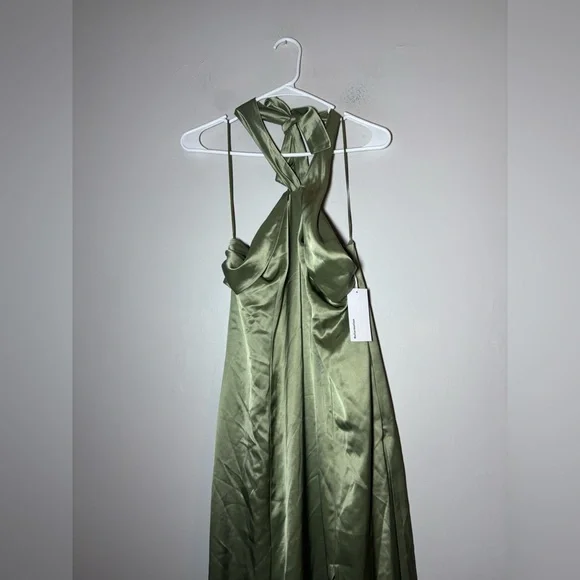 kavi satin dress Azazie Kavi